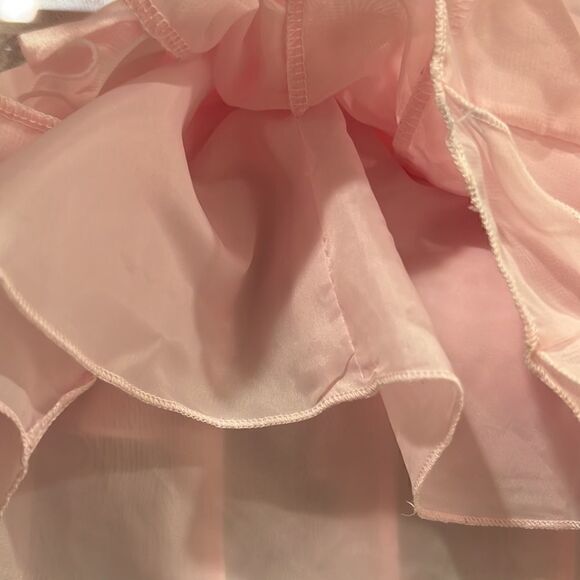 American Princess Pink Sleeveless Formal Party Dress with rosettes and ruffles - Picture 14 of 14
